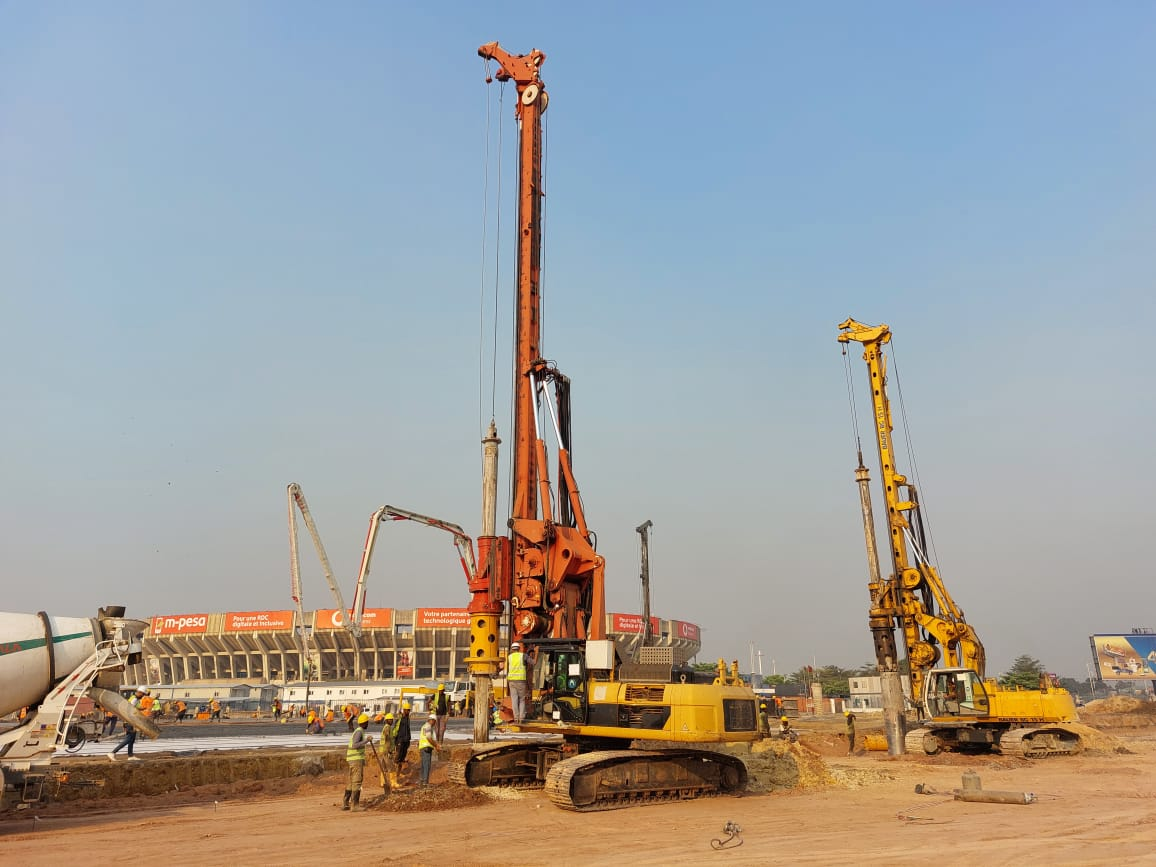 pile installation works stade de martin